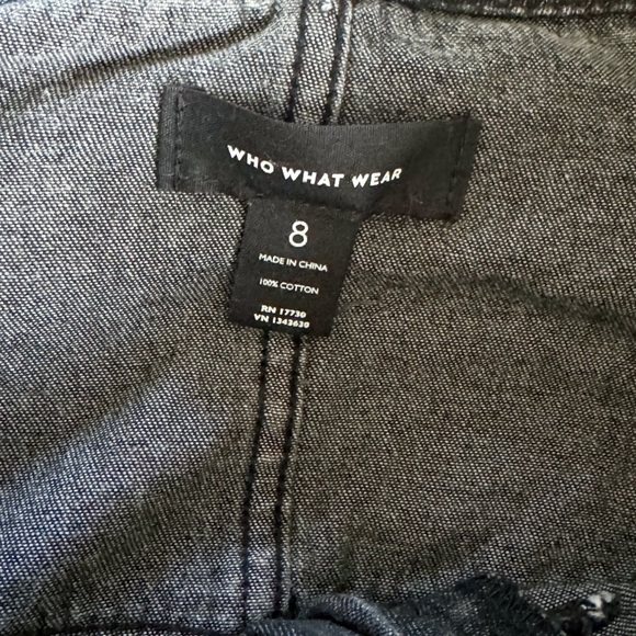 Who What Wear Paperbag Denim Skirt - Picture 6 of 6